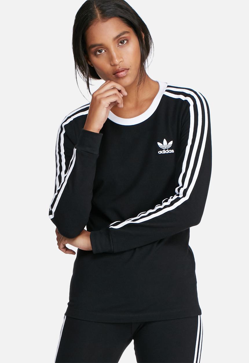 adidas Originals - 3 Stripe long sleeve tee