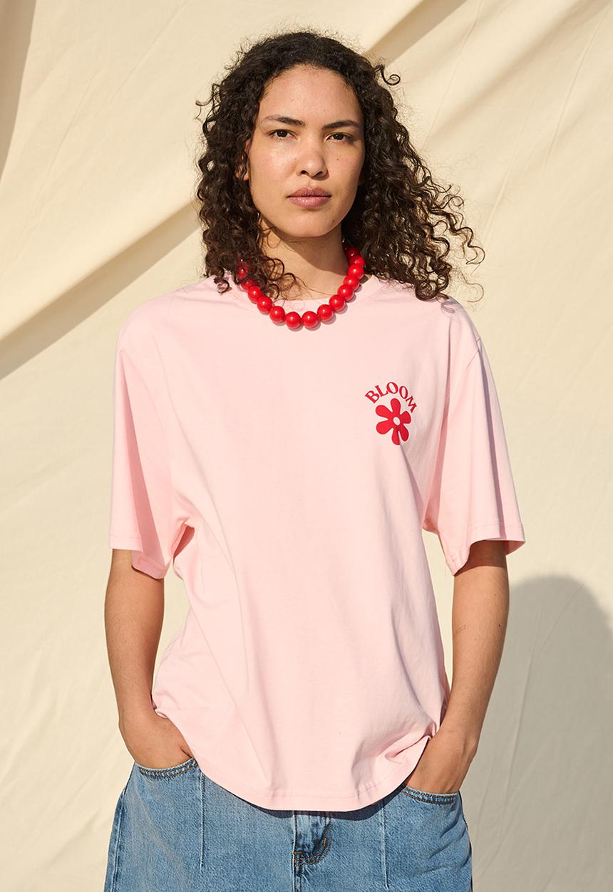 Me&B - Lucky Statement Tee  - Pinkdaisy