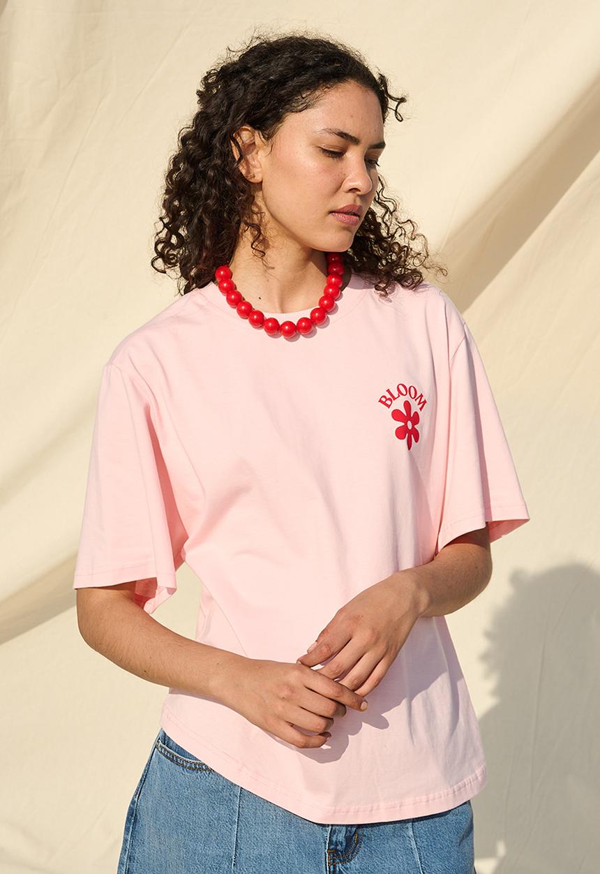 Me&B - Lucky Statement Tee  - Pinkdaisy