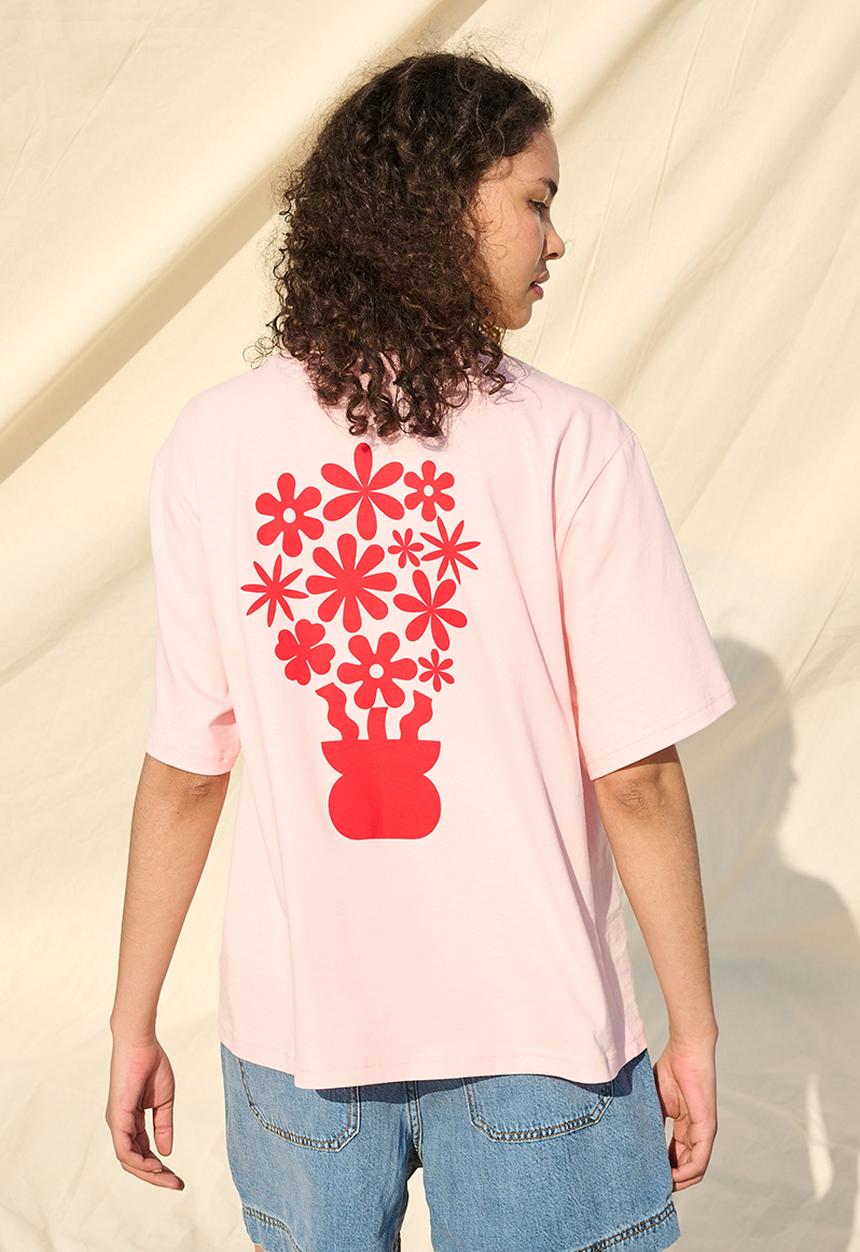 Me&B - Lucky Statement Tee  - Pinkdaisy