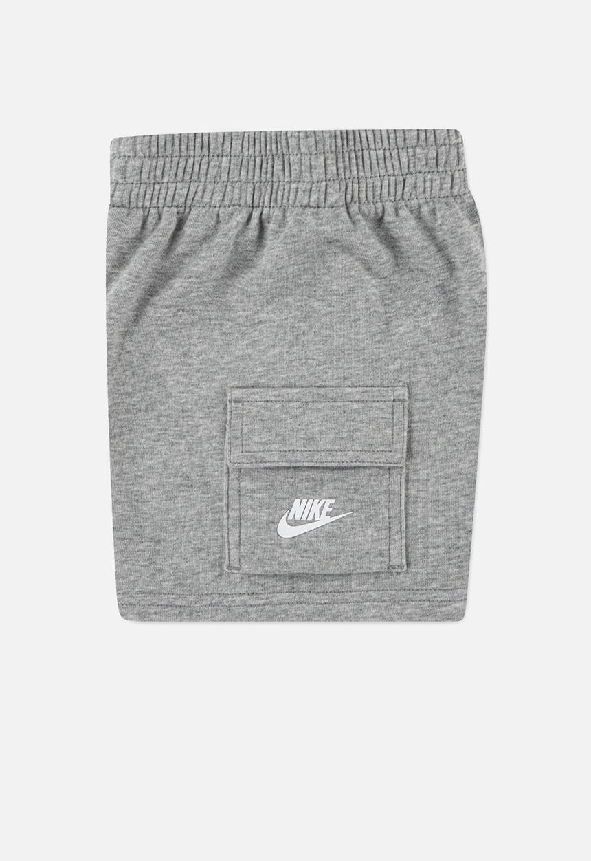 Nike - Nkb B Nsw Pkt Tee Ft Short Set - Dk Grey Heather
