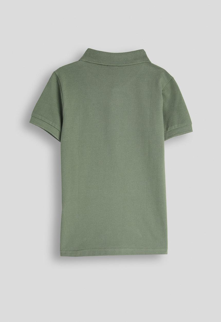 POLO - Boys Ayden Printed Ss Golfer - Thyme