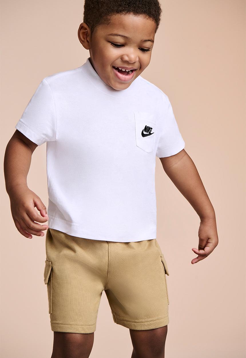 Nike - Nkb B Nsw Pkt Tee Ft Short Set - Parachute Beige