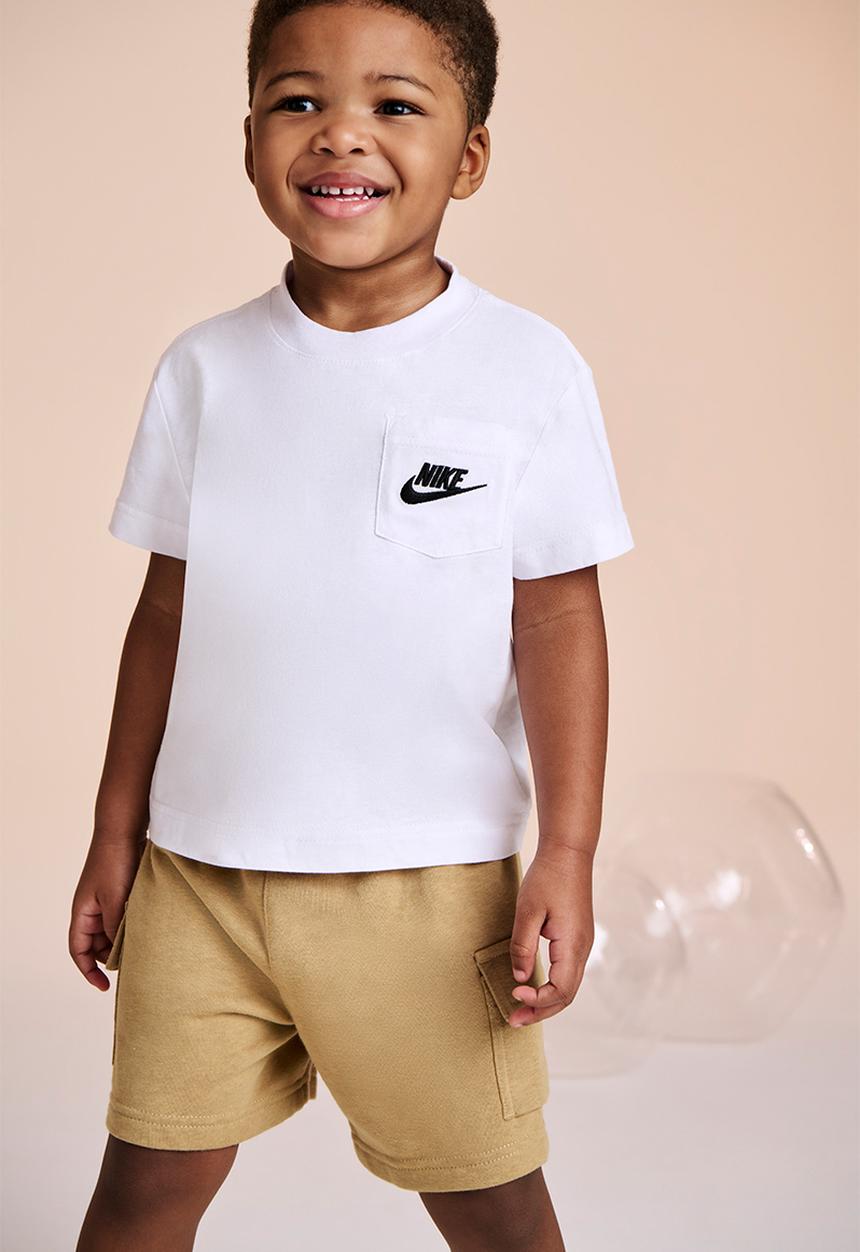 Nike - Nkb B Nsw Pkt Tee Ft Short Set - Parachute Beige