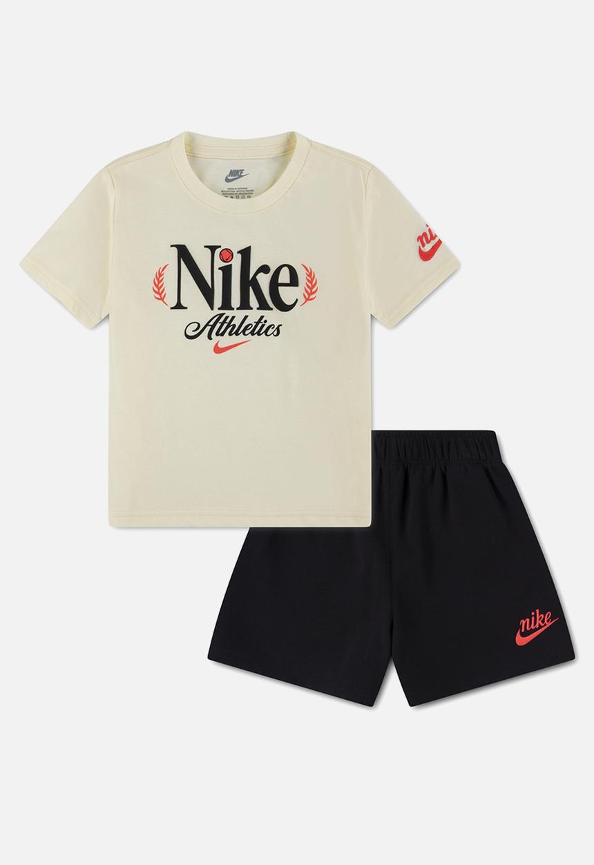 Nike - Nkn Tennis Jersey Ft Short Set - Black