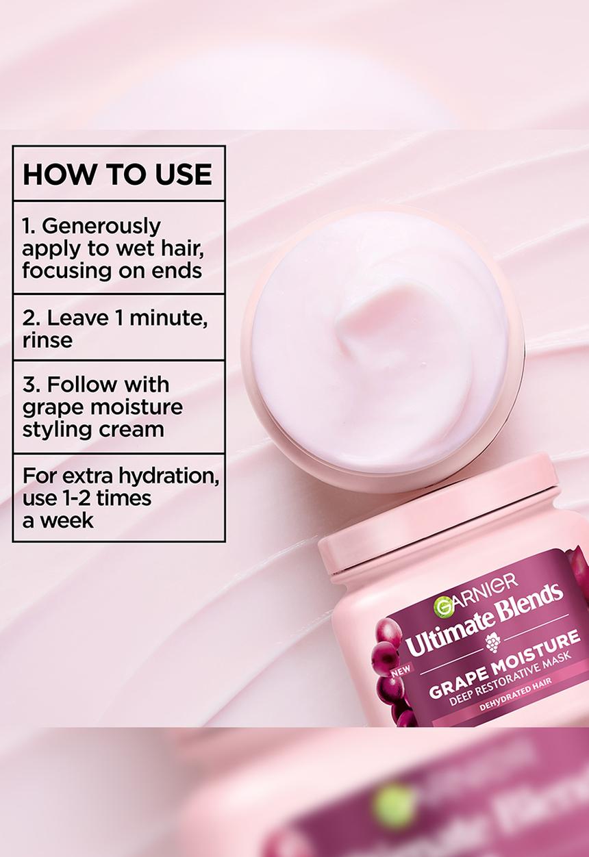 Garnier - Ultimate Blends Grape Moisture Deep Restorative Hair Mask