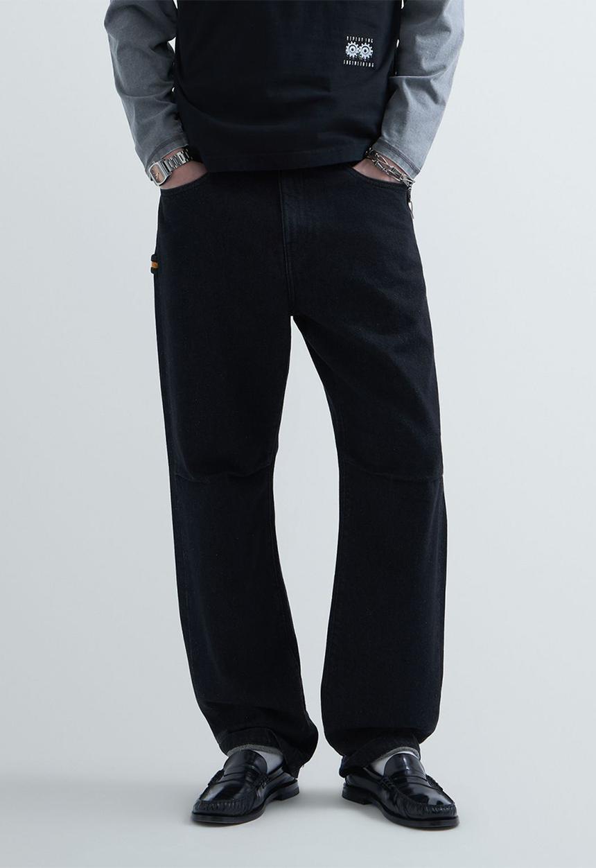Replay - Straight Fit Jeans - Black Delave