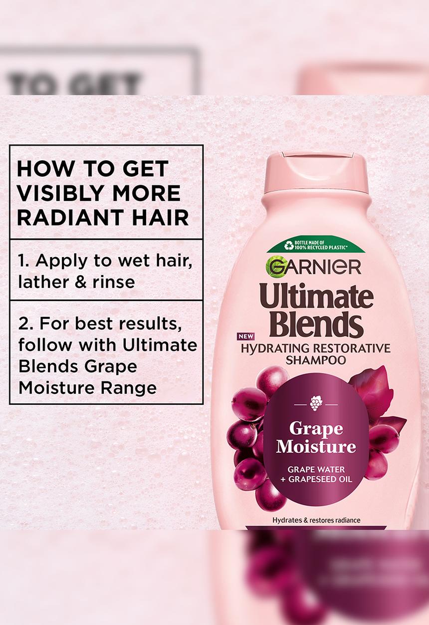 Garnier - Ultimate Blends Grape Moisture Hydrating Restorative Shampoo