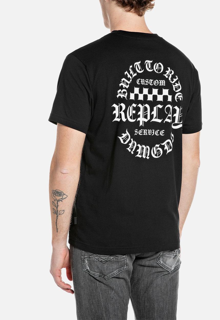 Replay - Racing Graphic T-Shirt - Black
