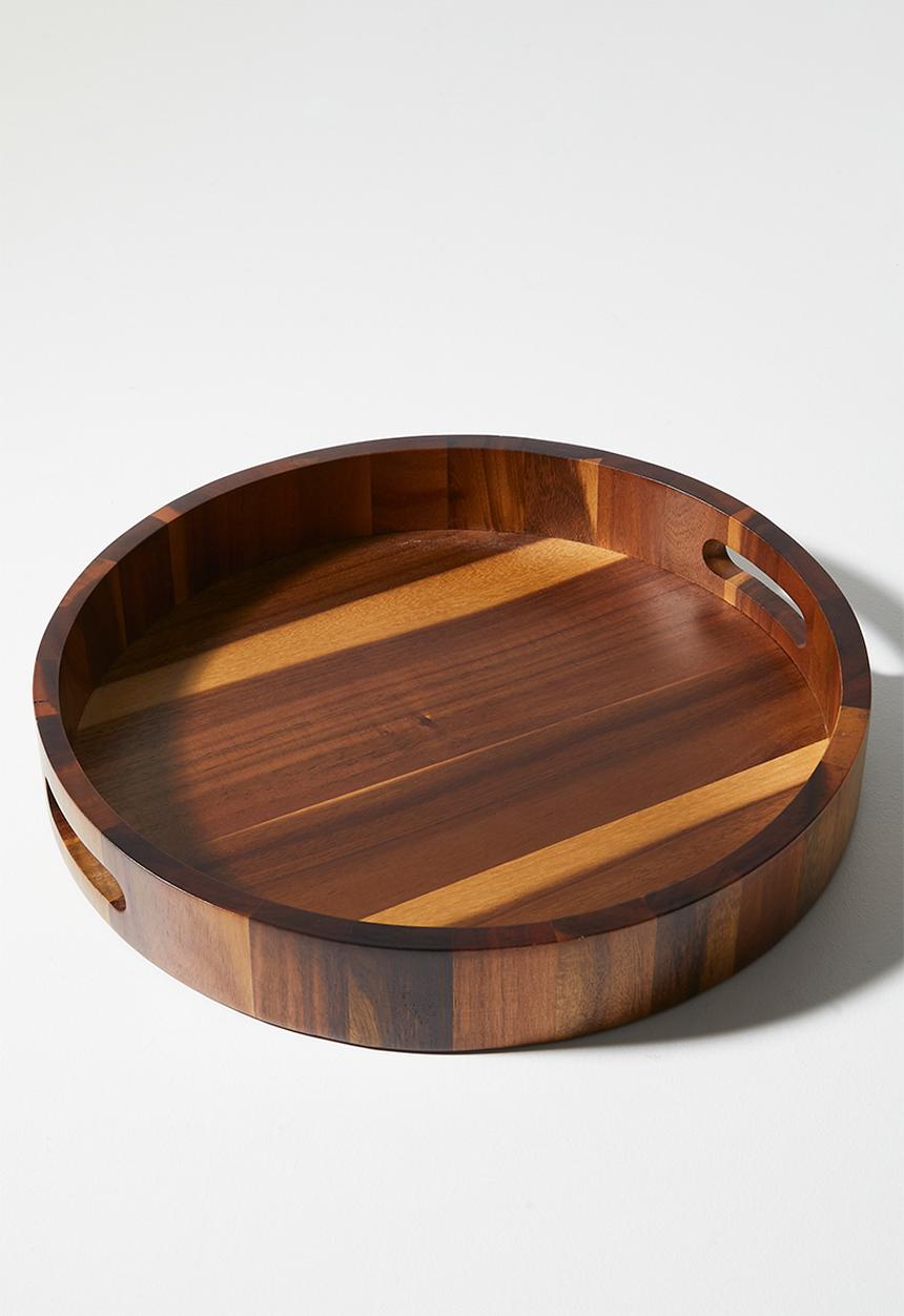 Home Classix - Home Classix Acacia Wooden Round Tray 