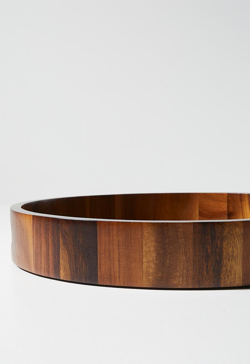 Home Classix - Home Classix Acacia Wooden Round Tray 