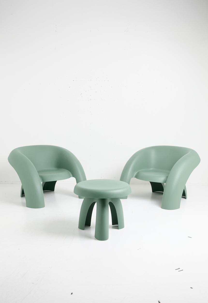 Sixth Floor - Bermuda 3 Piece Outdoor Set - Green