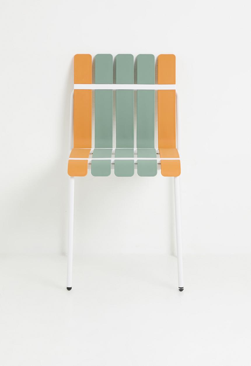 Sixth Floor - Aruba Outdoor Chair - Orange & Green