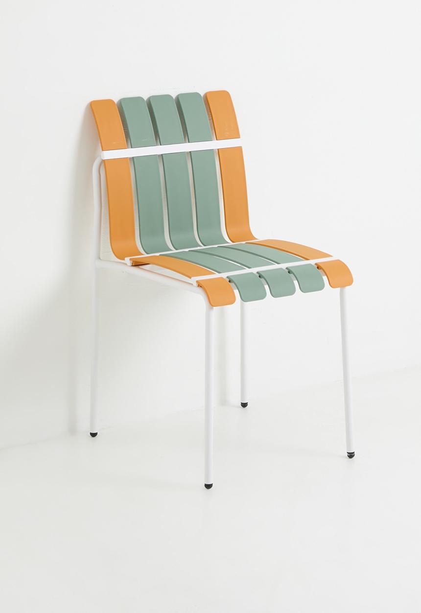 Sixth Floor - Aruba Outdoor Chair - Orange & Green