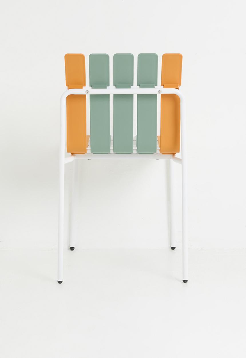 Sixth Floor - Aruba Outdoor Chair - Orange & Green