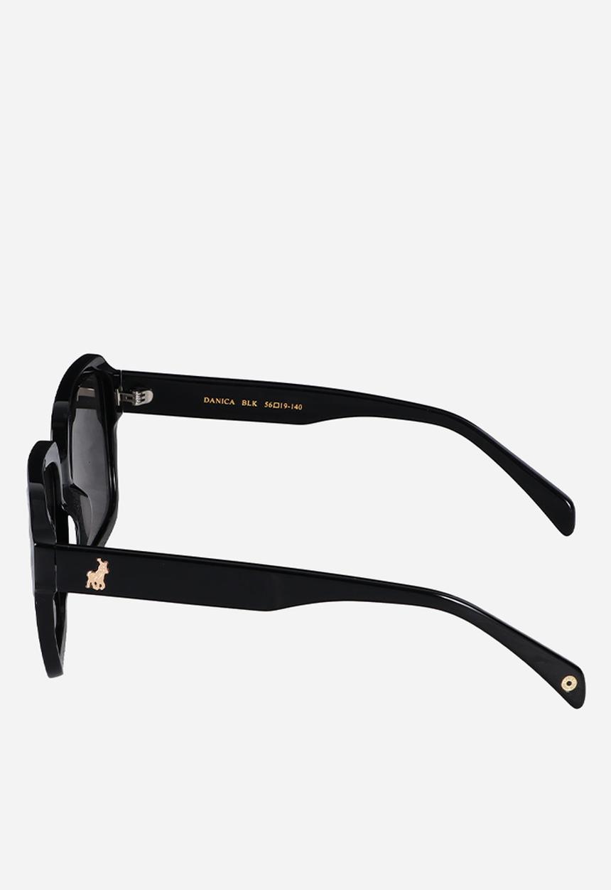 POLO - Polo Sunglass & Case POS-DANICA-BLK-56 - Shiny Black