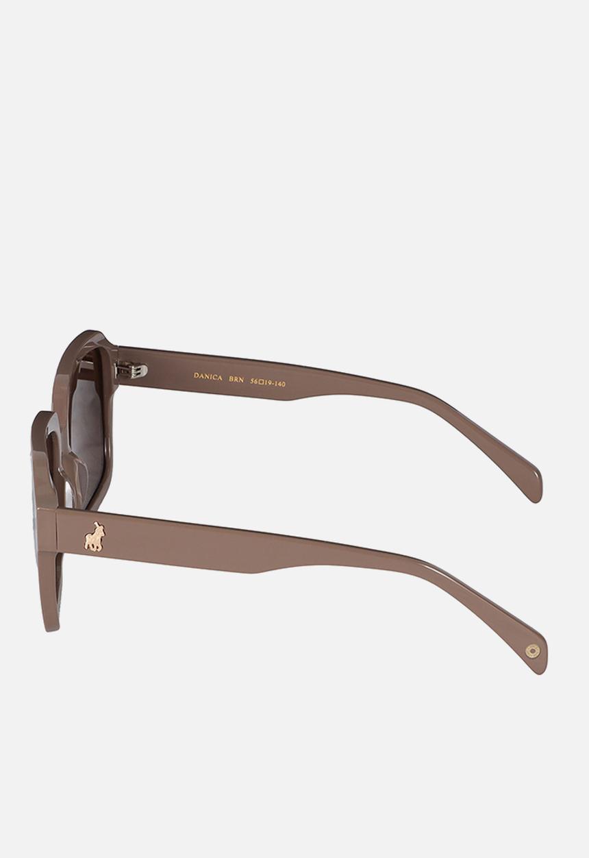 POLO - Polo Sunglass & Case POS-DANICA-BRN-56 - Light Brown