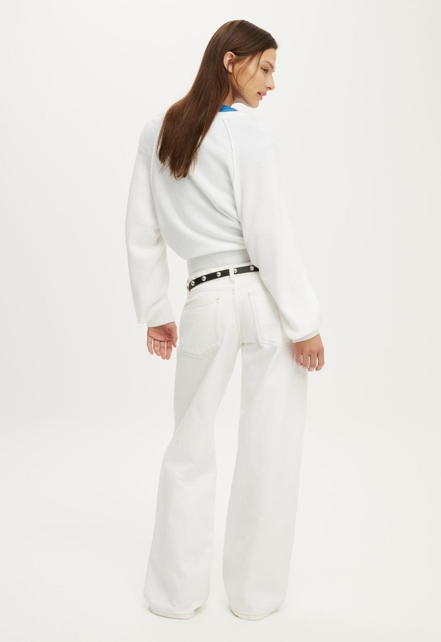 Cotton On - Low Rise Wide Jean - Vintage White 