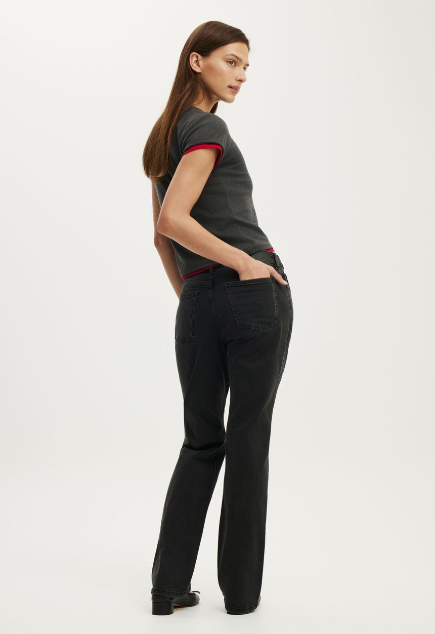 Cotton On - Stretch Slim Straight Jean - Leo Black