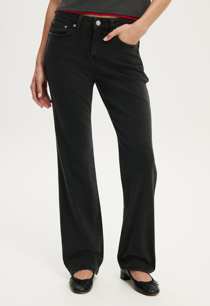 Cotton On - Stretch Slim Straight Jean - Leo Black