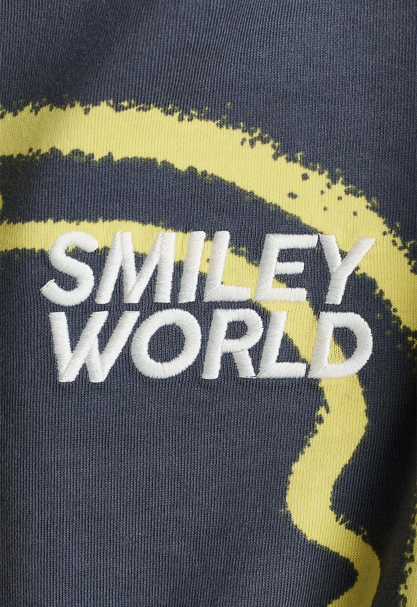 H&M - Printed T-shirt - dark grey/smileyworld®