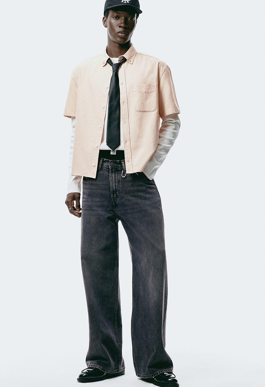 H&M - Wide jeans - denim grey
