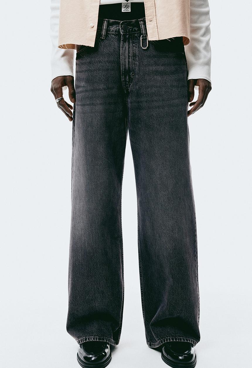 H&M - Wide jeans - denim grey