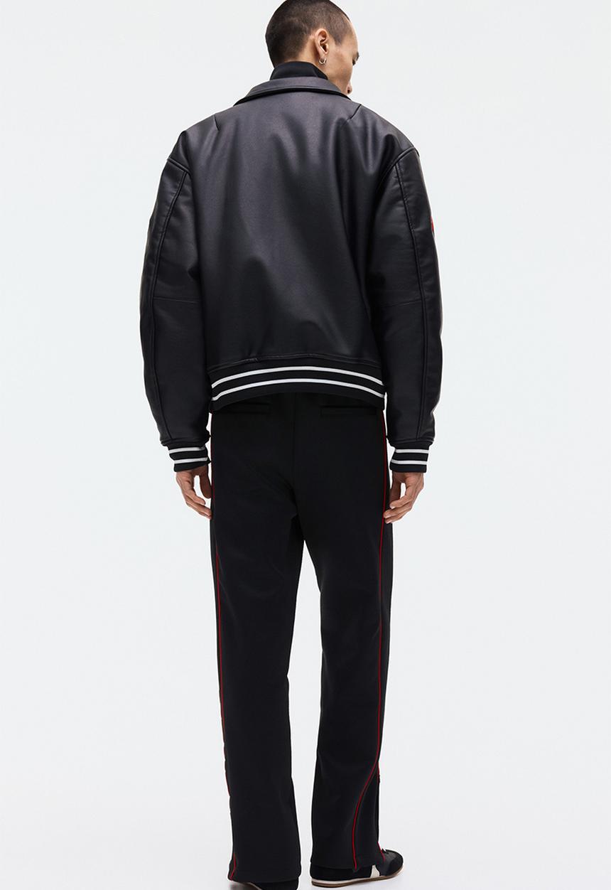 H&M - Relaxed fit joggers - black/honda