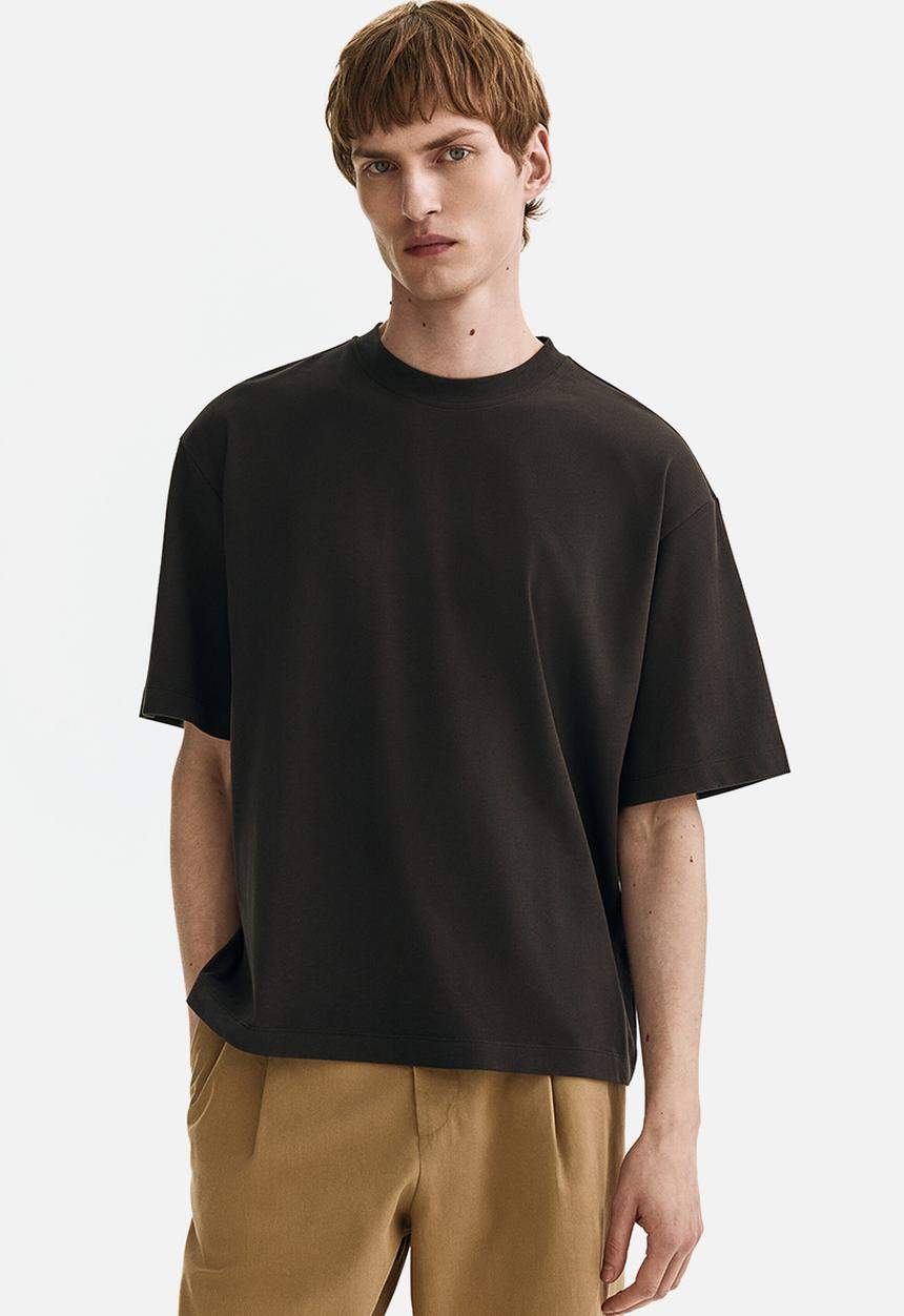 H&M - Loose fit boxy-style T-shirt - black