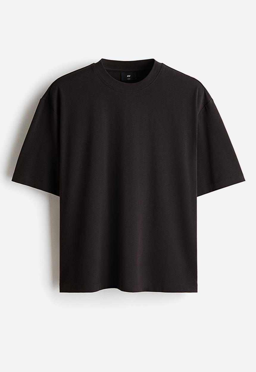 H&M - Loose fit boxy-style T-shirt - black
