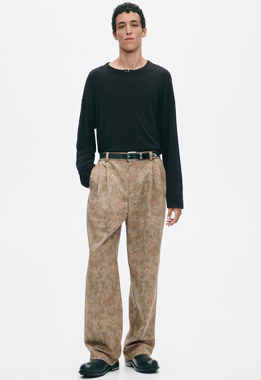H&M - Relaxed fit long-sleeved cotton T-shirt - black