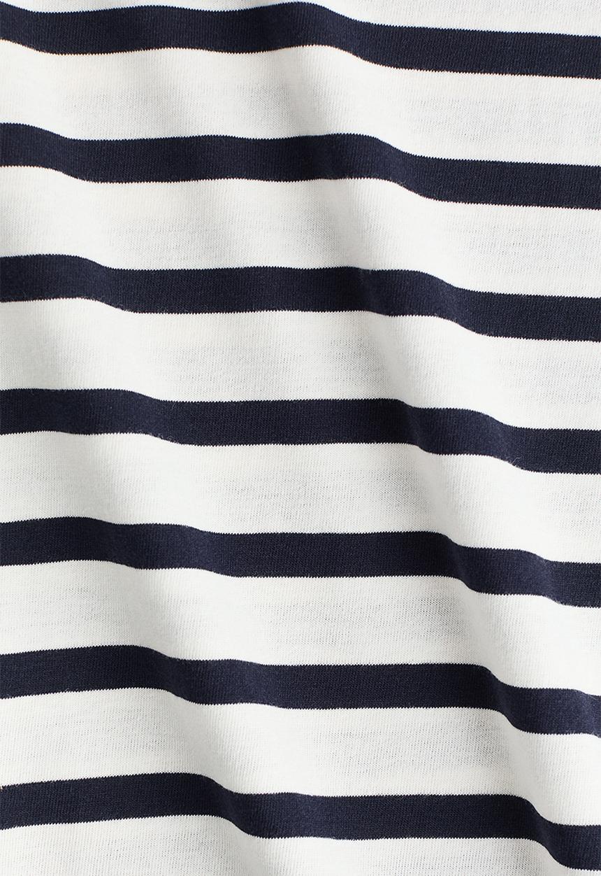 H&M - Cotton t-shirt - white/navy blue striped