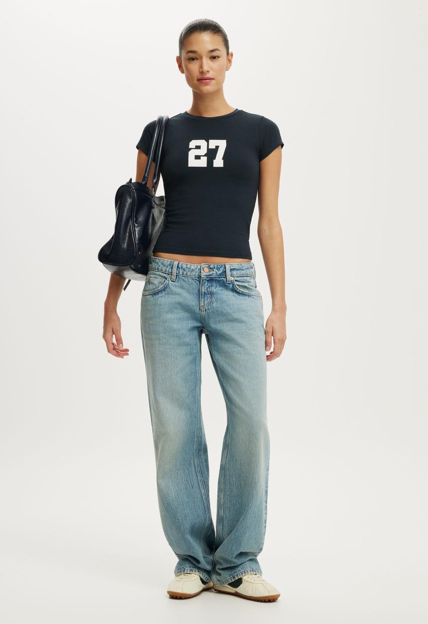 Cotton On - All Day Graphic Tee - 24 / Ink Navy