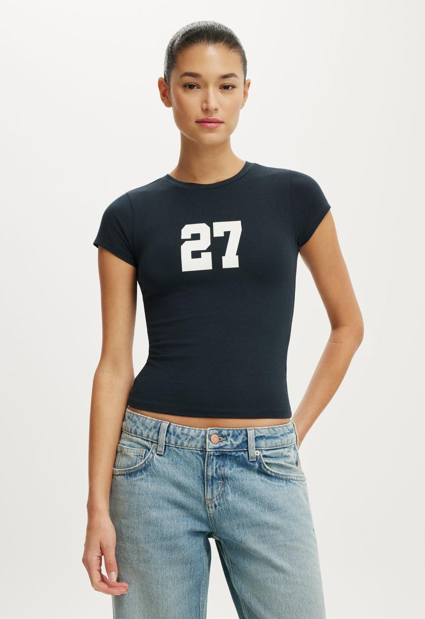 Cotton On - All Day Graphic Tee - 24 / Ink Navy
