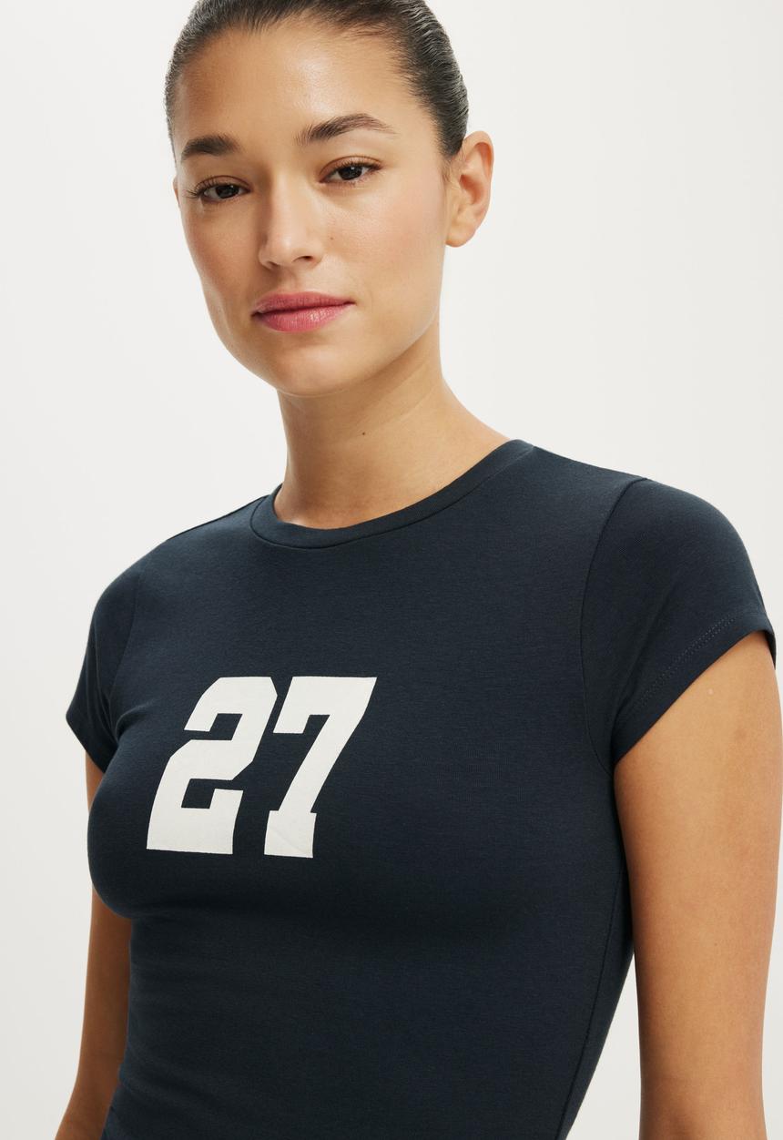 Cotton On - All Day Graphic Tee - 24 / Ink Navy