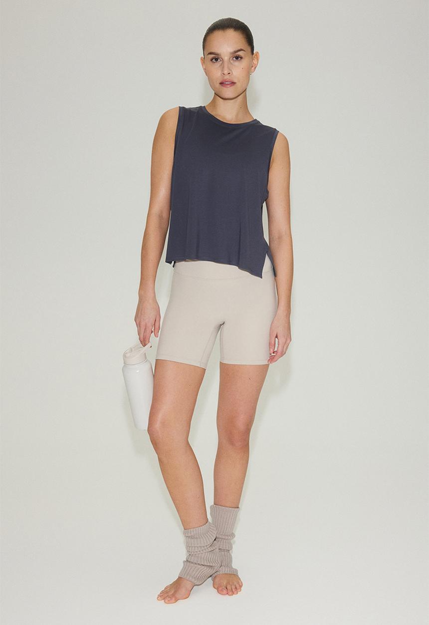 H&M - Boxy-style sports vest top with drymove? - dark clay grey