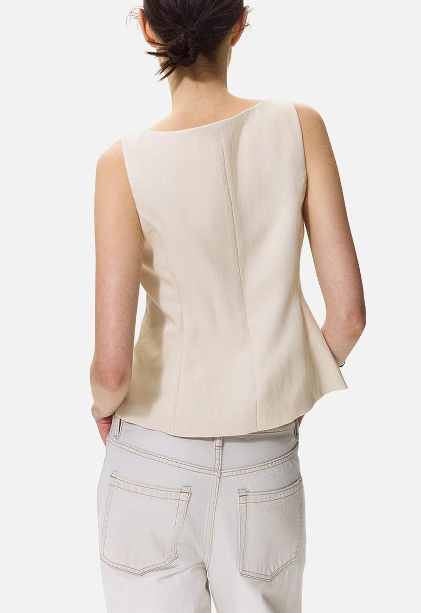 H&M - Tailored waistcoat - light beige