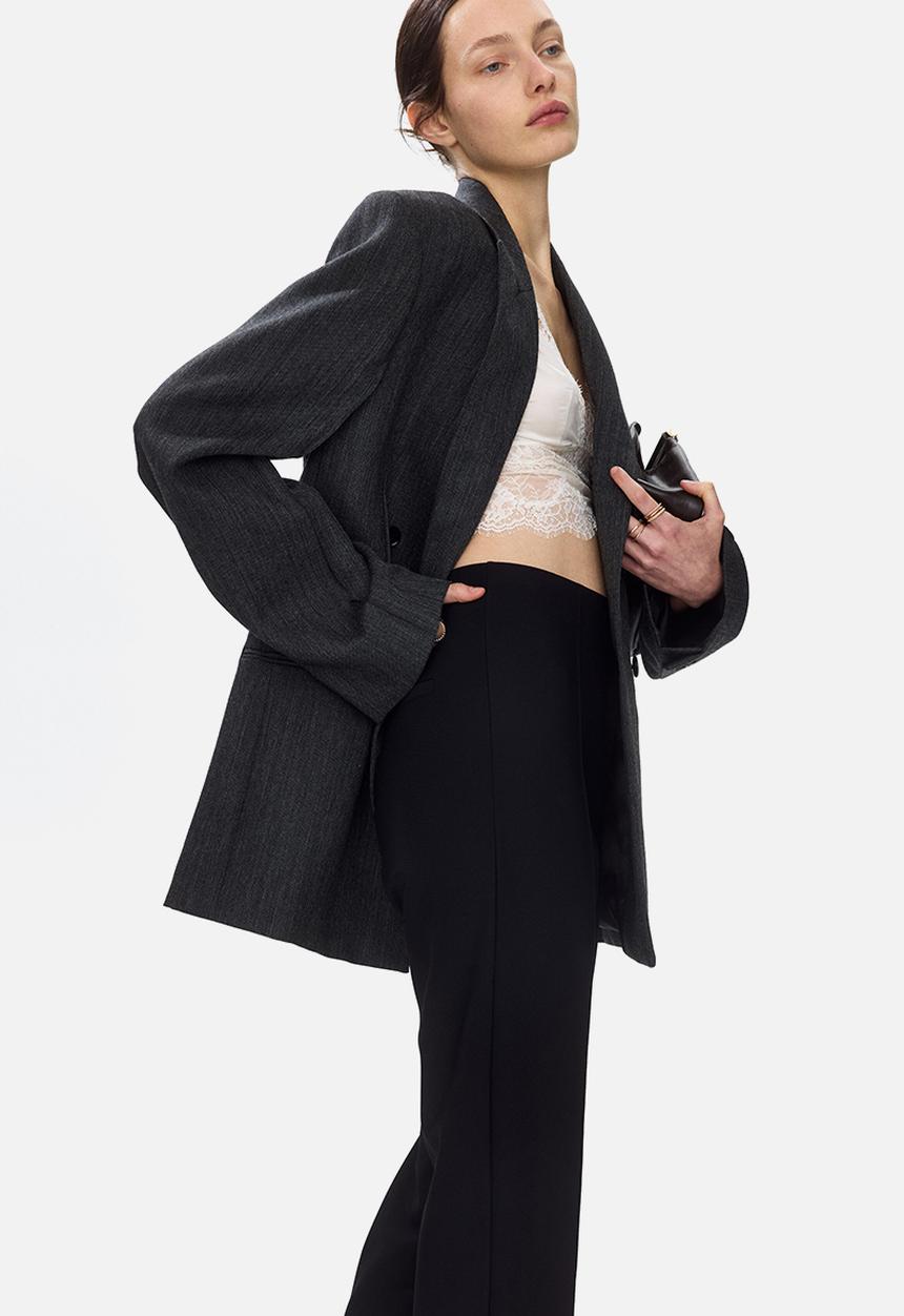 H&M - Tailored leggings - black