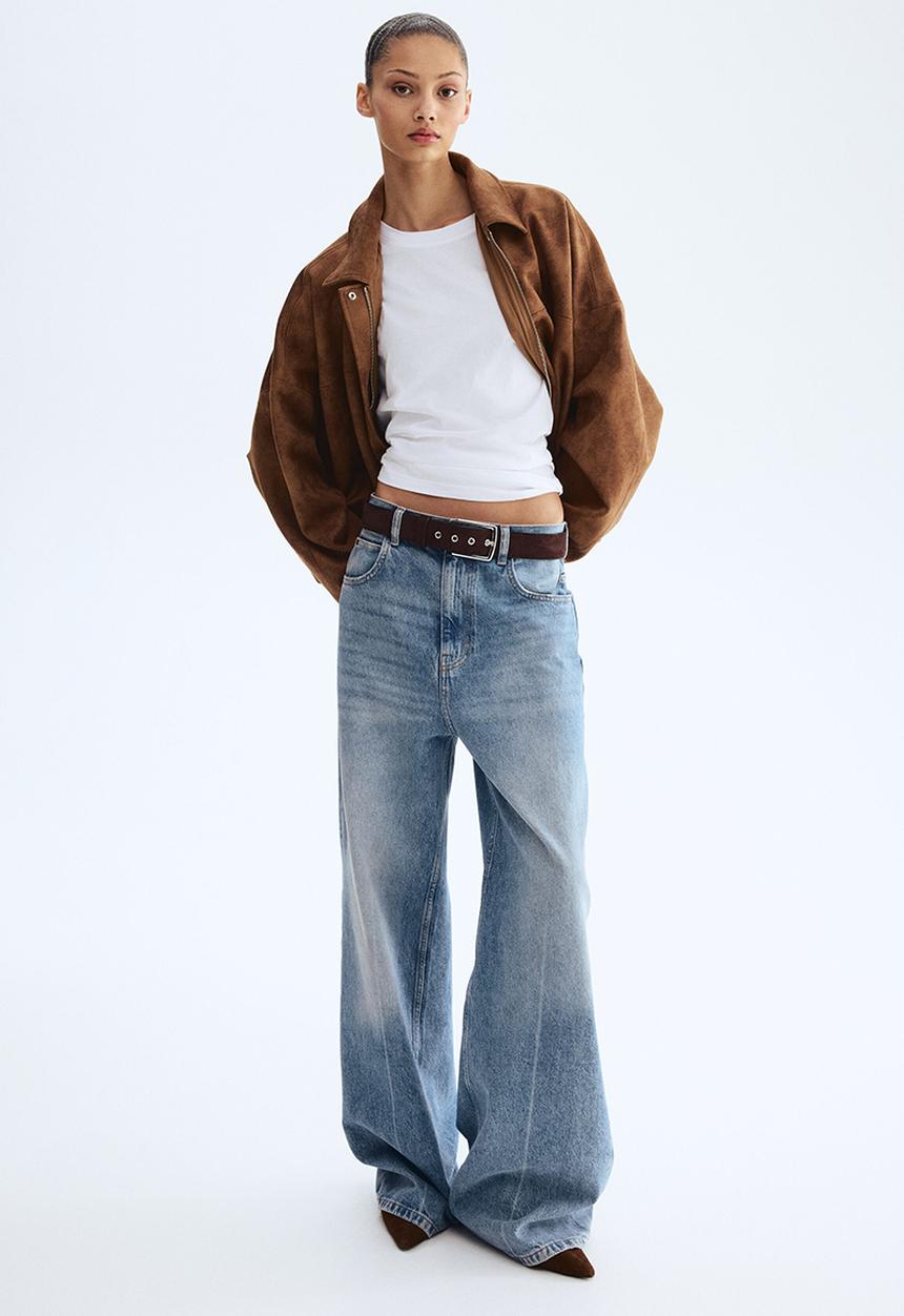 H&M - Bubble-hem jacket - brown