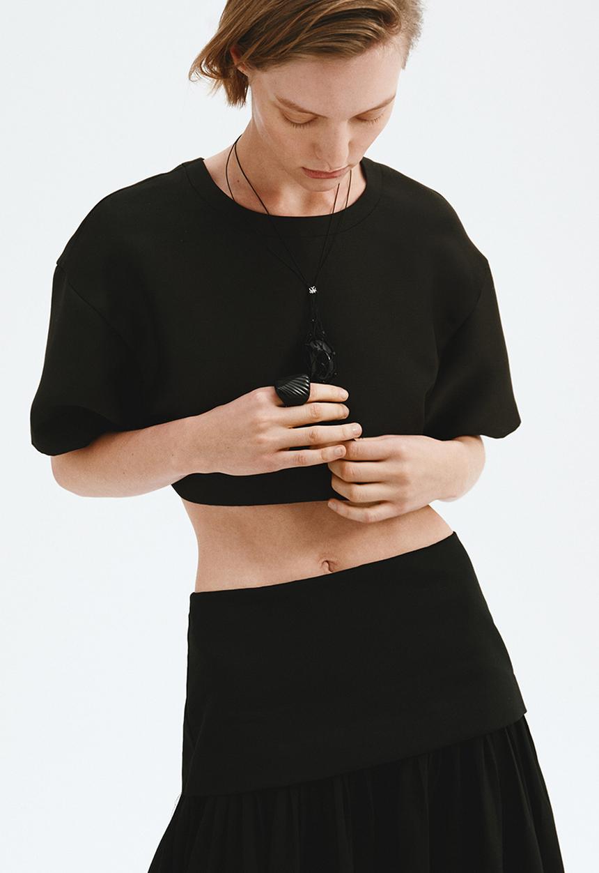 H&M - Cropped top - black