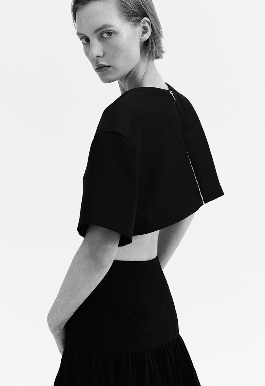 H&M - Cropped top - black