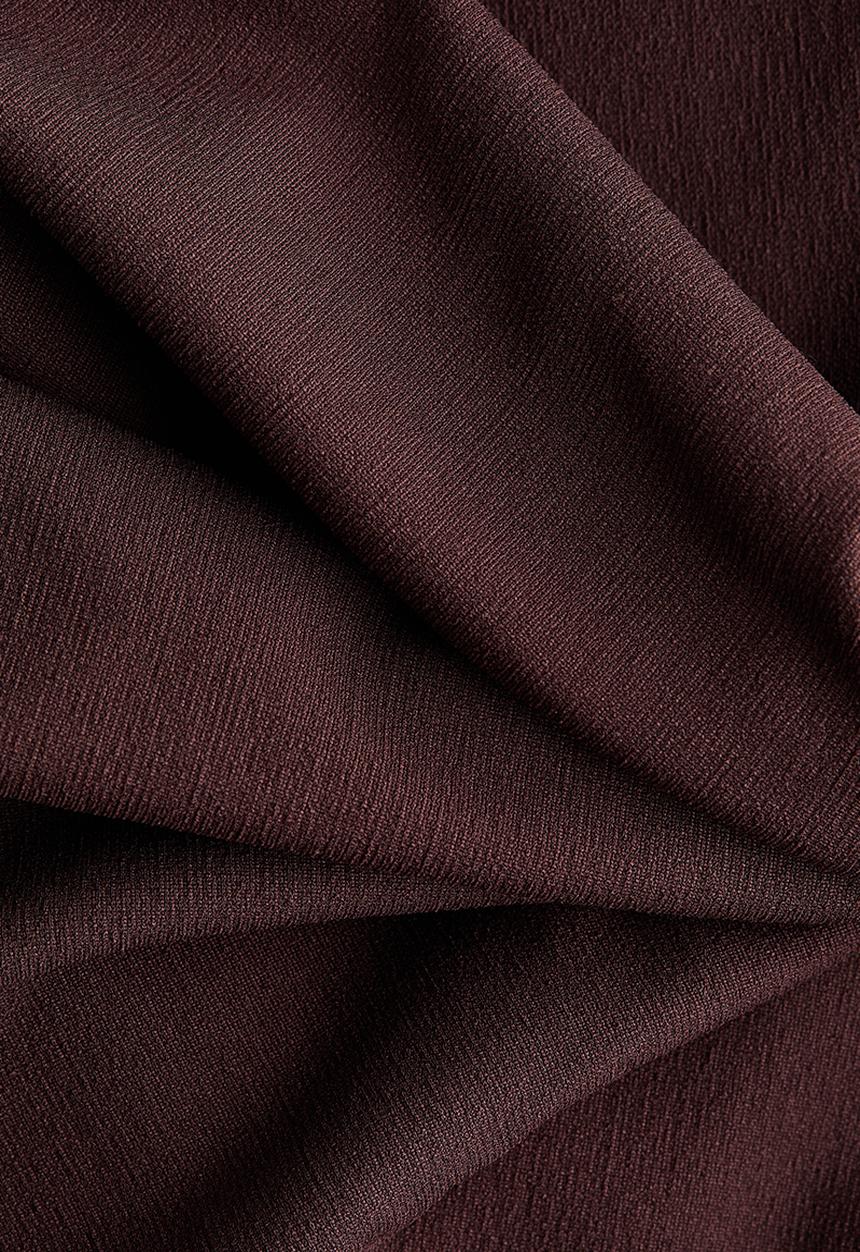 H&M - Twist-detail off-the-shoulder top - dark brown
