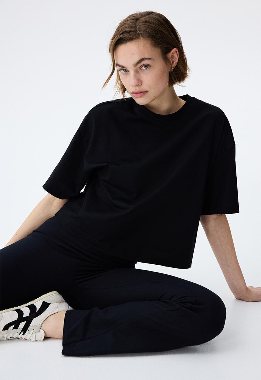 H&M - Boxy t-shirt - black