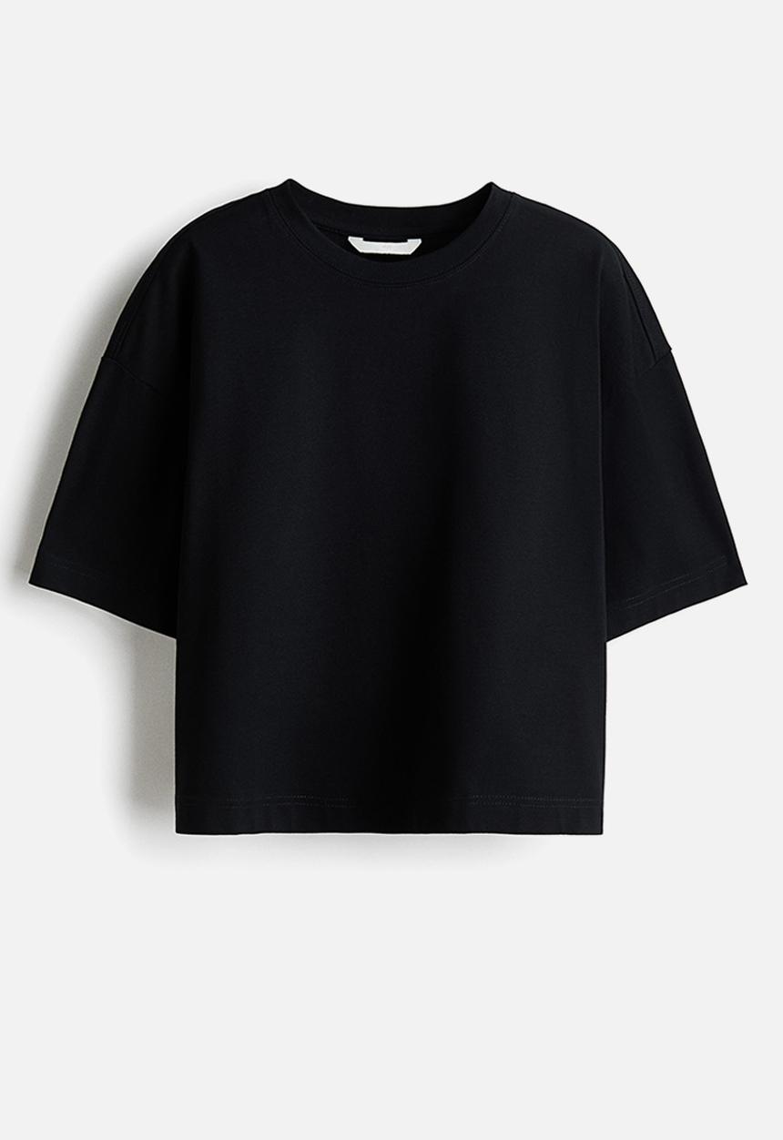 H&M - Boxy t-shirt - black