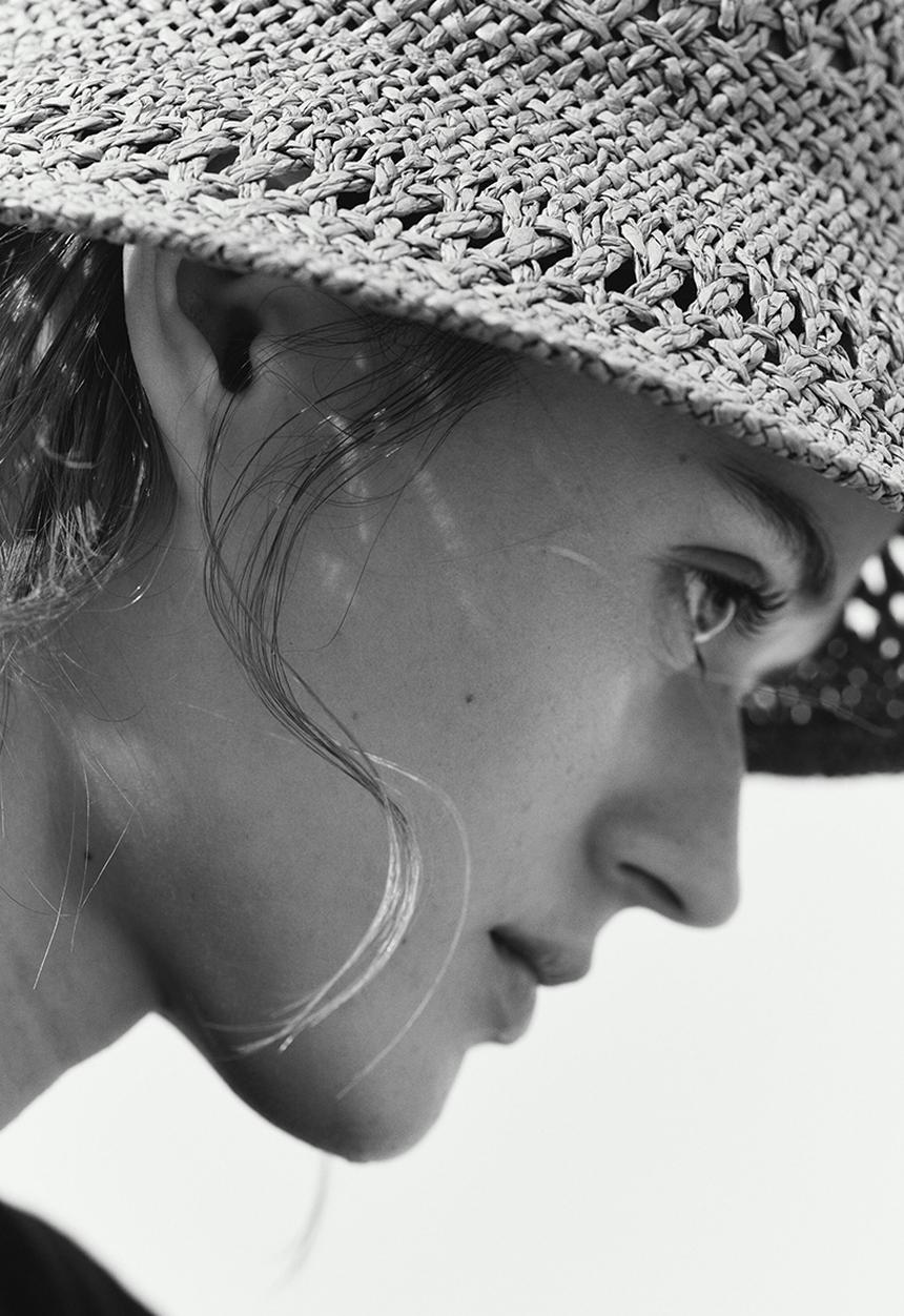 H&M - Handmade straw hat - dark beige