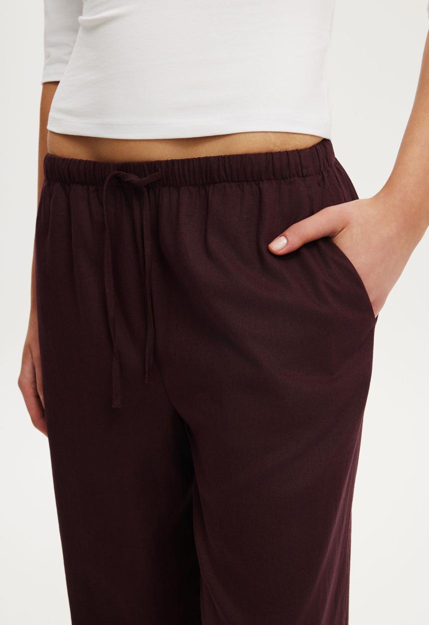 Cotton On - Haven Wide Leg Pant - Noble Plum
