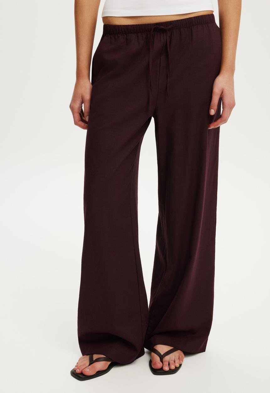 Cotton On - Haven Wide Leg Pant - Noble Plum