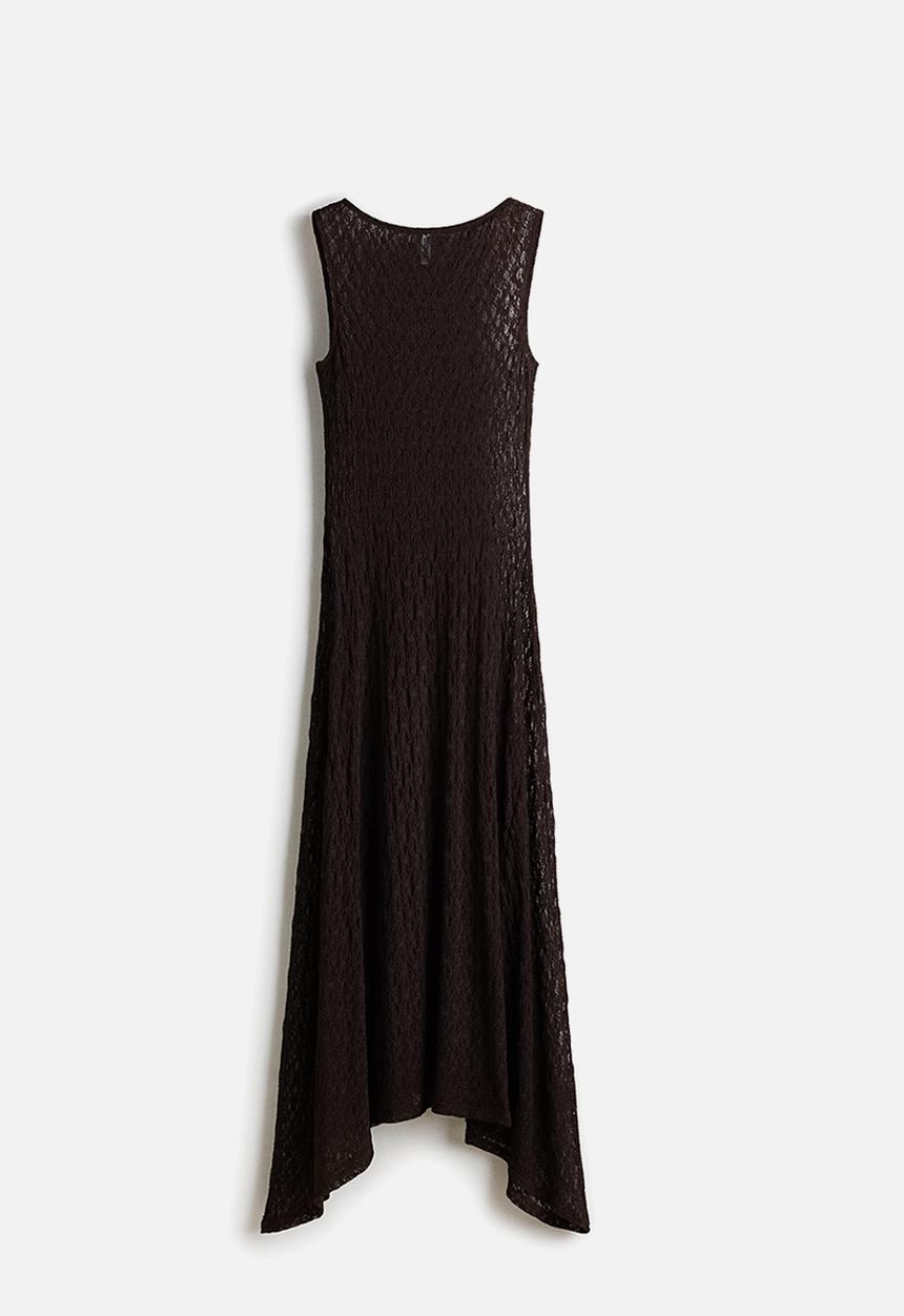 H&M - Lace maxi dress - dark brown