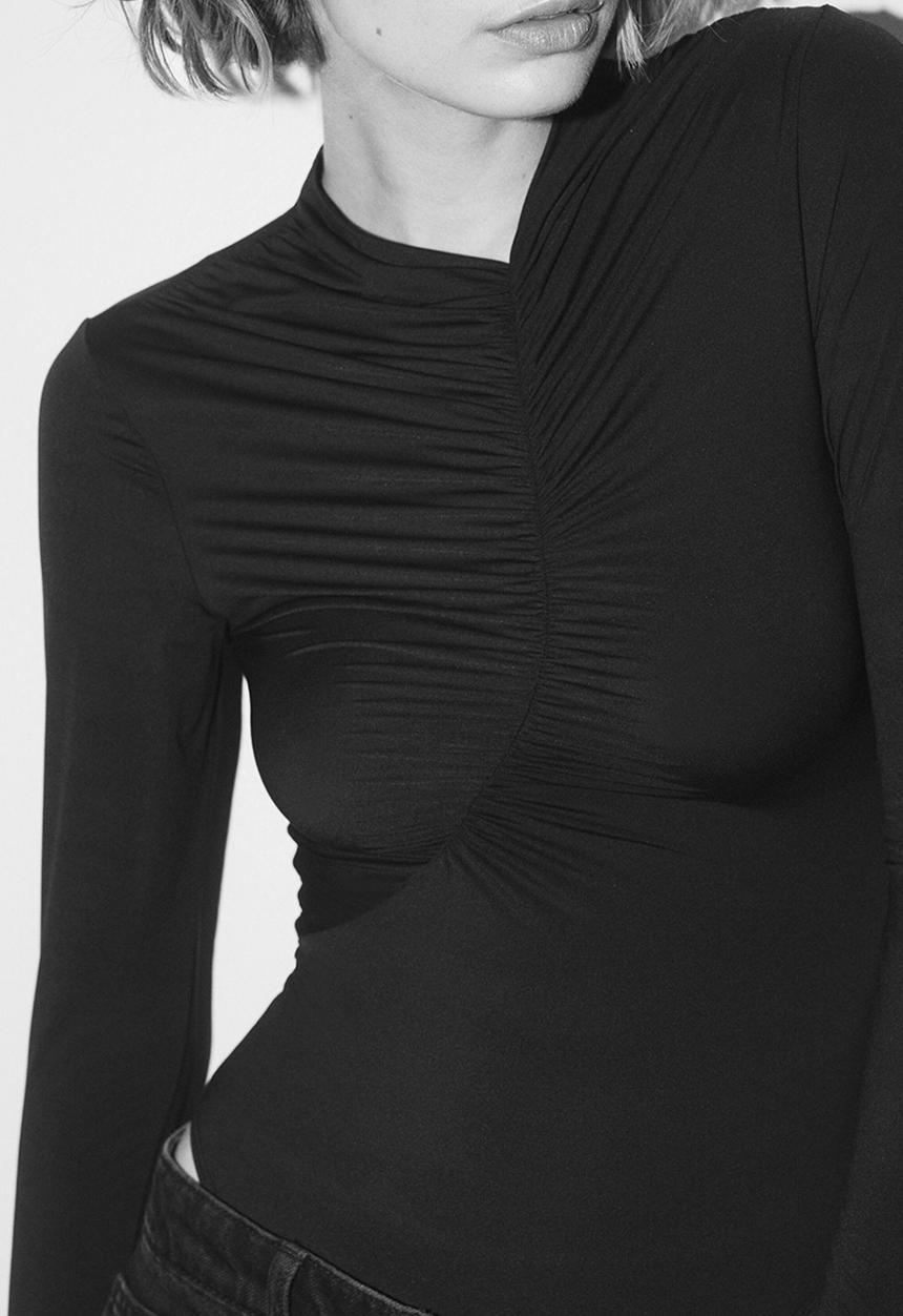 H&M - Draped thong body - black