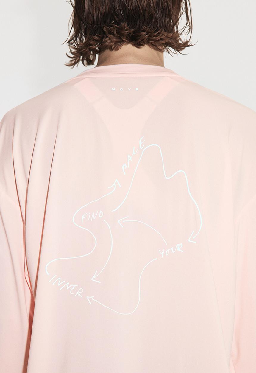 H&M - Loose fit running top with drymove? - powder pink